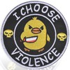 Funny I Choose Violence Tactical Patch – 3" Embroidered Morale