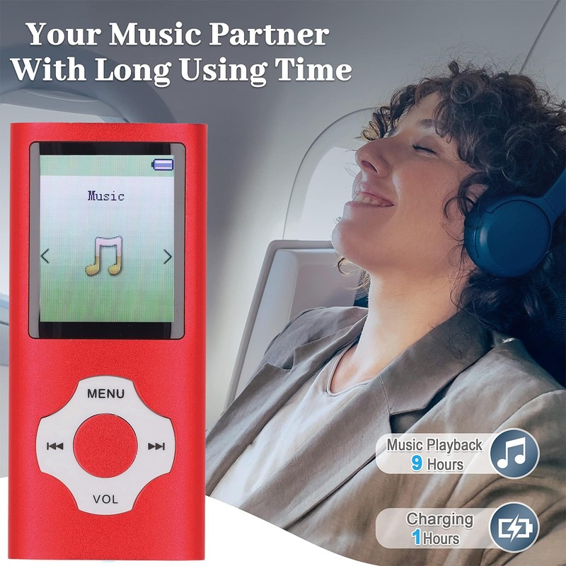 MP3 Player with Bluetooth 5.0, Portable MP3 Music Player with