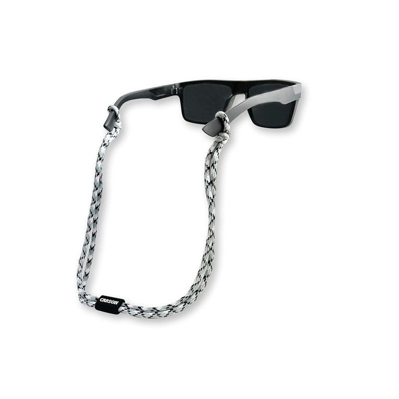 Carson Paracord Glasses Strap - White/Grey (EX-50WGY)