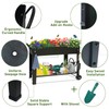 aboxoo Large Planter Raised Beds with Legs Outdoor Metal Planter
