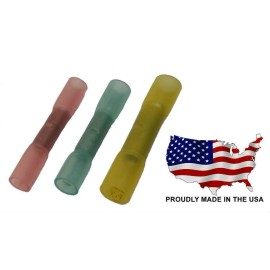 MVP 100 Mixed Heat Shrink Butt Splice Wire Connector 10-22 AWG Red Blue Yellow