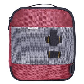 Kylebooker Soft Plastic Bait Storage Binders Organizer Saltwater Fishing Lure Leader Wallet Tackle Binder Bag (Red)