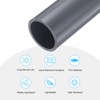sourcing map PVC Rigid Tube Round Pipe Tubing Hardware Tubing