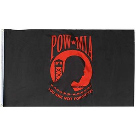 Trade Winds 3x5 Pow Mia Powmia Red You are Never Forgotten Flag 3'x5' House Banner Grommets Fade Resistant Premium