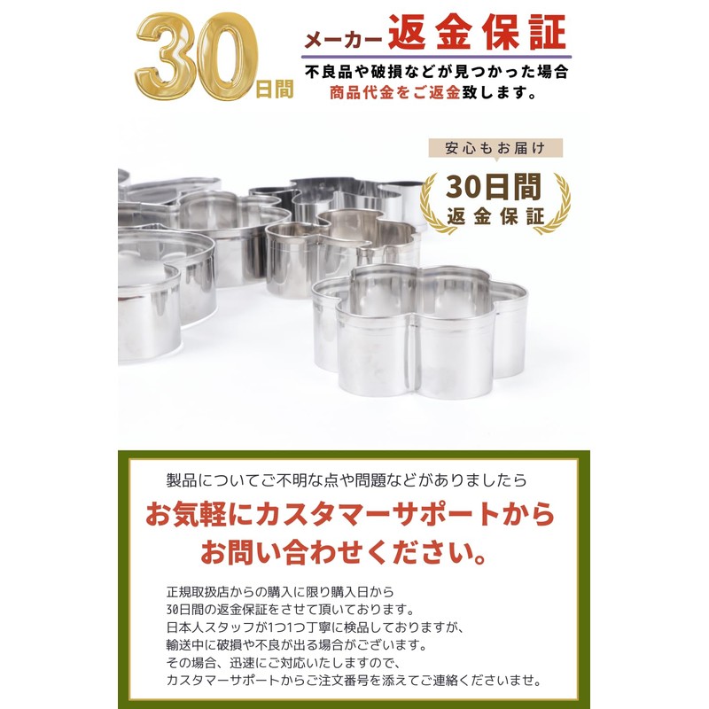 ReROGUE Cookie Cutters, Cute Cutters, Set of 5, Stainless Steel,