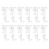 sourcing map 12Pcs 2-1/2 Inch Clear Valance Clips, Hidden Window