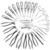 34 Pcs Oral Dental Extraction Surgery Extracting Elevators Forceps Instruments