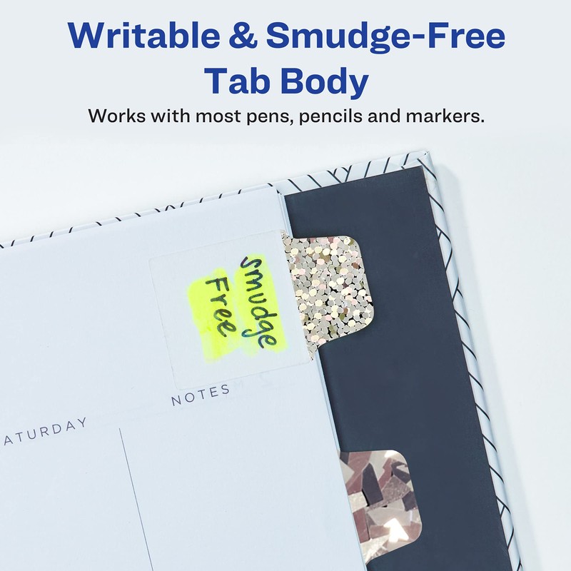 Avery Ultra Tabs Luxe Collection, 1" x 1.5" Mini Tabs,