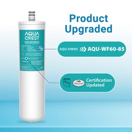 AQUACREST DW85 Under Sink Water Filter, Replacement for 3M® AP-DW85, 5584408, AP-DWS700, Cuno® CFS8112, CFS8812X-S, CFS8720, KOHLER® K-201-NA, KOHLER® K-202-NA, Model No. WF60-85