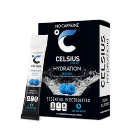 Celsius Hydration™ Blue Razz, Sugar Free Electrolyte Hydration Drink Mix (Pack of 14)