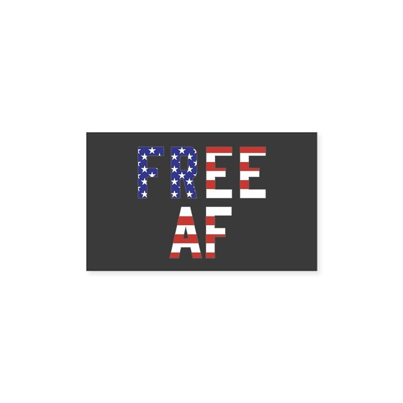 CafePress Free AF Rectangle Bumper Sticker Car Decal