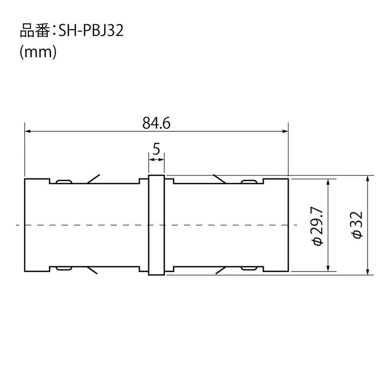 NewHikari Shimizu SH-PBJ32C One-Touch Pipe Joint for 1.3 inches (32