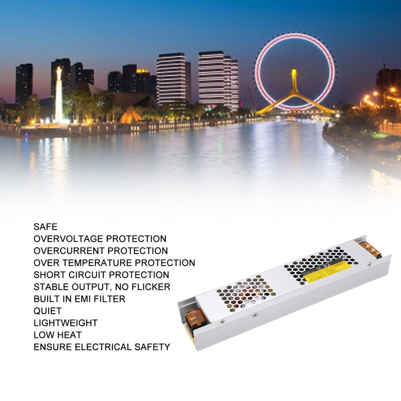 Power Supply Aluminum Alloy Shell Stable Low Noise Operation LED