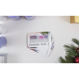 EMM Faith Advent Scripture Cards (10-Pack), Inspirational Memorization Bible Verse Cards of Encouragement (KJV)