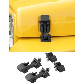 DSWSQ Hood Latches 2pcs Original Factory Hood Lock Catch Latch Kit for 1997-2006 Jeep Wrangler TJ Exterior Accessories