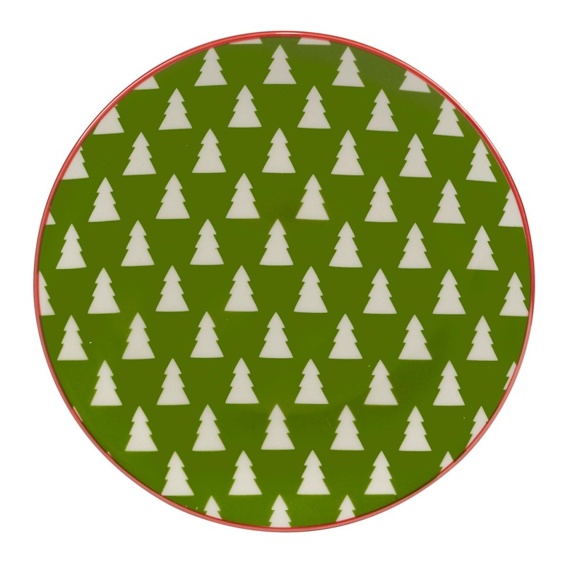 Certified International Holiday Fun 6" Luncheon/Canape Plates, Assorted Designs, Multicolor,