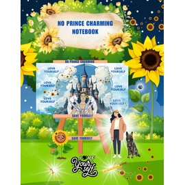 No Prince Charming Notebook: Save Yourself, Love Yourself