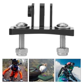 Topiky Skydiving Helmet Fixed Base Holder Adapter Mounts for GOPRO Hero 7/6/5/4 for SJCAM for XiaoYi for DJI OSMO Action Cameras(Black)