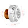 Motorcycle LED Headlight Projector Lens Dual Angel & Devil Eye