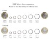 DTPsilver® 5 Pairs Tiny / Small Hoop Earrings 925 Sterling