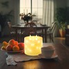 Amagic 6"x6" Extra Large Flameless Candles with 3 Wicks, Battery