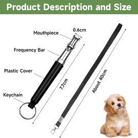 Dog Whistle to Stop Barking Neighbors Dog, 2pcs Dog Whistle to Make Dogs Come to You, Dog Training Whistle Suitable for Dog Training and Recalling Your Dog with 2 Lanyard