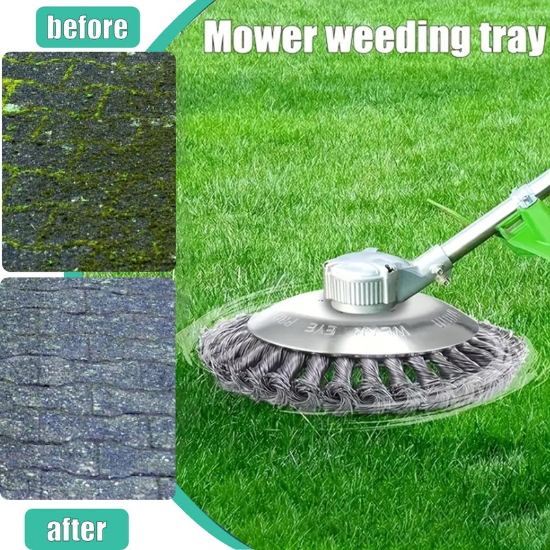 6 Inch Heavy Duty Steel Wire Trimmer Blade, Unbreakable Wire