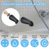 Tub Spout Adapter Kit, Brass Slip on Shower Diverter Repair