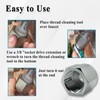 Ebrmeiwo 05265 Thread Clean Adapter for Household Outdoor Faucets, Clean