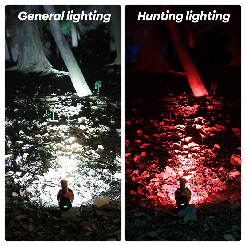 YIERBLUE Rechargeable Spotligh with 1000,000 Lumen LED, Handheld Rechargeable Spotlight