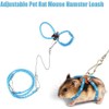 Gammaeon Small Hamster Harness Rope, Pet Hamster Rat Mouse Ferret
