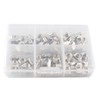 HALJIA 100PCS M5 T Slot Nuts, Carbon Steel Nickel-Plated T-Nut