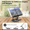 Adjustable Book Stand for Reading with 360° Rotating Base, Foldable