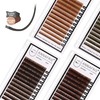 ANNAFRIS Eyelash Extensions, Ellipse Flat 0.15 C Curl, 8-15 mm,