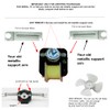 GLOB PRO SOLUTIONS 4389142 Fits Refrigerator Evapaporator Motor Fan WP4389142.