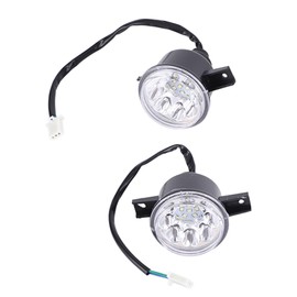 2pcs 12V LED Left Right HeadLight Lamp Fit for Bull Farm Quad Dirt Bike ATV 150cc 250cc