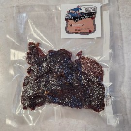 BIG RIG BEEF JERKY -ALL NATURAL- MADE TO ORDER- TERIYAKI FLAVOR- 1/2 POUND SIZE