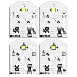 New Upgraded WR55X11132 WR55X25754 GE Refrigerator LED Light Bulb Replace WR55X30602 WR55X26486 PS4704284 3033142 EAP12172918 AP6261806(4 Pack)