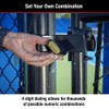 Master Lock 178D - Candado de combinación, 1 paquete, Negro