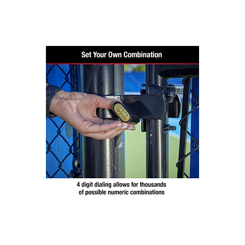 Master Lock 178D - Candado de combinación, 1 paquete, Negro
