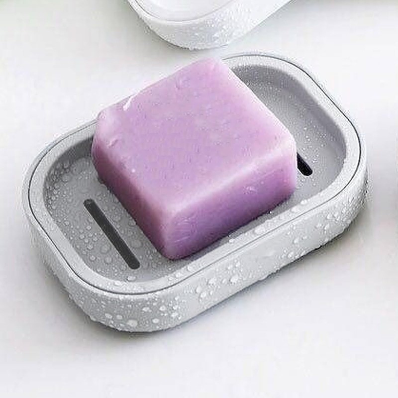 Plastic Soap Dish with Drainage,Soap Dishes Holder for Bathroom Shower，Keep