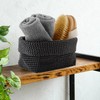 21 x 13 x 15.5 cm Wicker Basket, Black, Storage