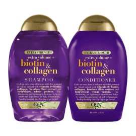 OGX Thick & Full + Biotin & Collagen Extra Strength Volumizing Shampoo &...