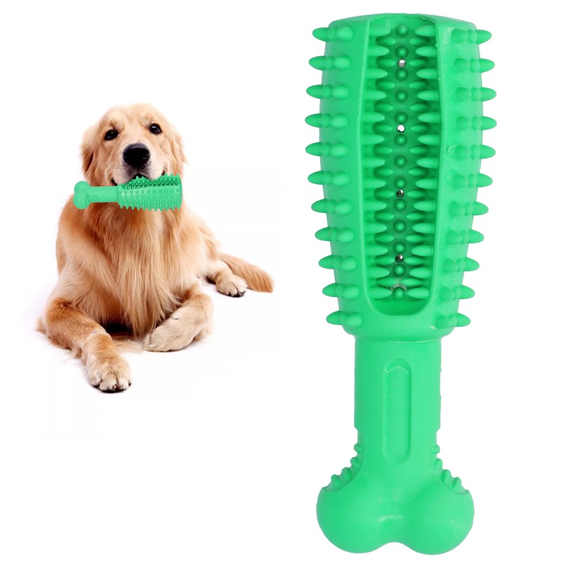 Pet Dog Rubber Safety Molar Cleaning Tooth Rod Playing Biting