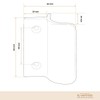 Aluminium Balcony Door Handle / Patio Door Handle with Stop