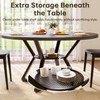 Concho 47" Round Kitchen Dining Room Table for 4-6 Circle