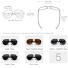 KINGSEVEN 2023 Alloy Acetate Aviator Sunglasses Men Polarised Gradient Sunglasses