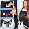 Noverlife Hair Stylist Apron with 4 Pockets, Hair Resistant 34
