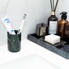 Marble Toothbrush Holder & Elegant Multi-Functional Toothbrush Cup, Ideal for