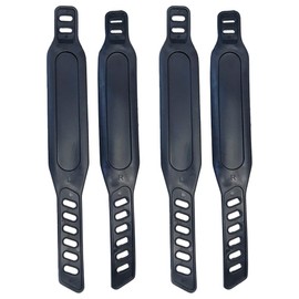 lifactlab. Exercise Bike Pedal Belt Replacement Universal Strap Adjustable Length Left and Right Set x 2 Pairs